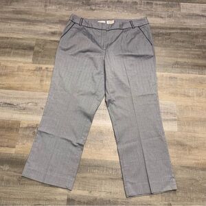 Talbots Classic Fit Navy Blue Herringbone Pants Women’s Size 18W